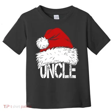 Christmas Santa Hat Uncle Toddler T-Shirt