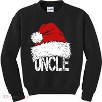 Christmas Santa Hat Uncle Kids Sweatshirt thumb 0