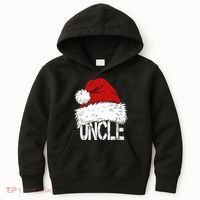 Christmas Santa Hat Uncle Kids Hoodie thumb 0