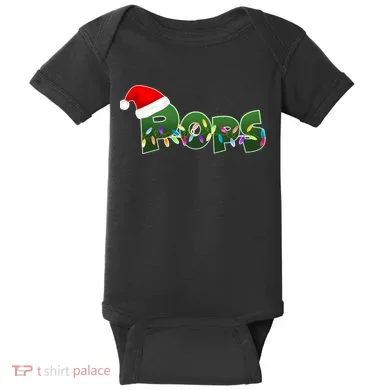 Christmas Santa Pops  Baby Bodysuit