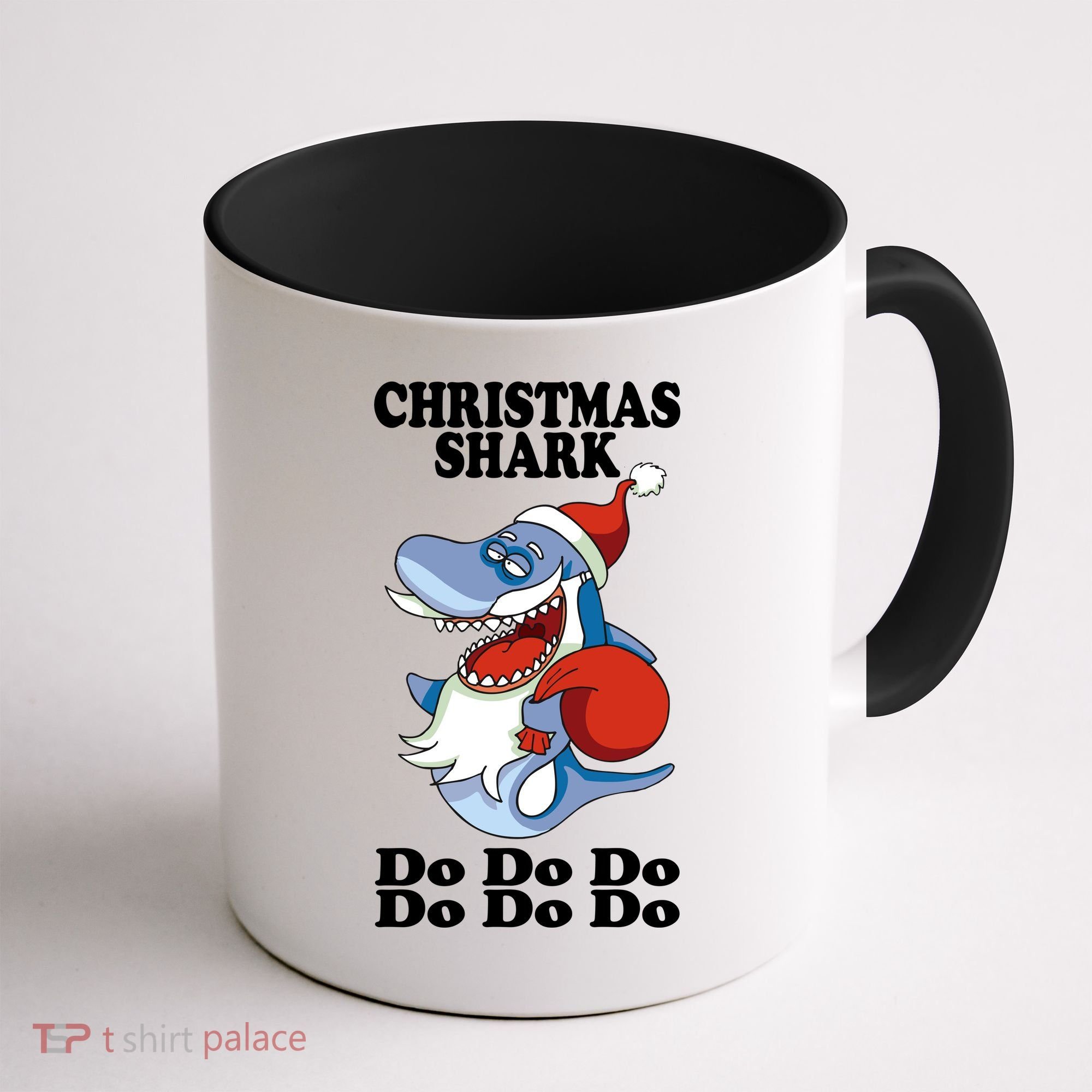 Christmas Santa Shark Do Do Do Coffee Mug