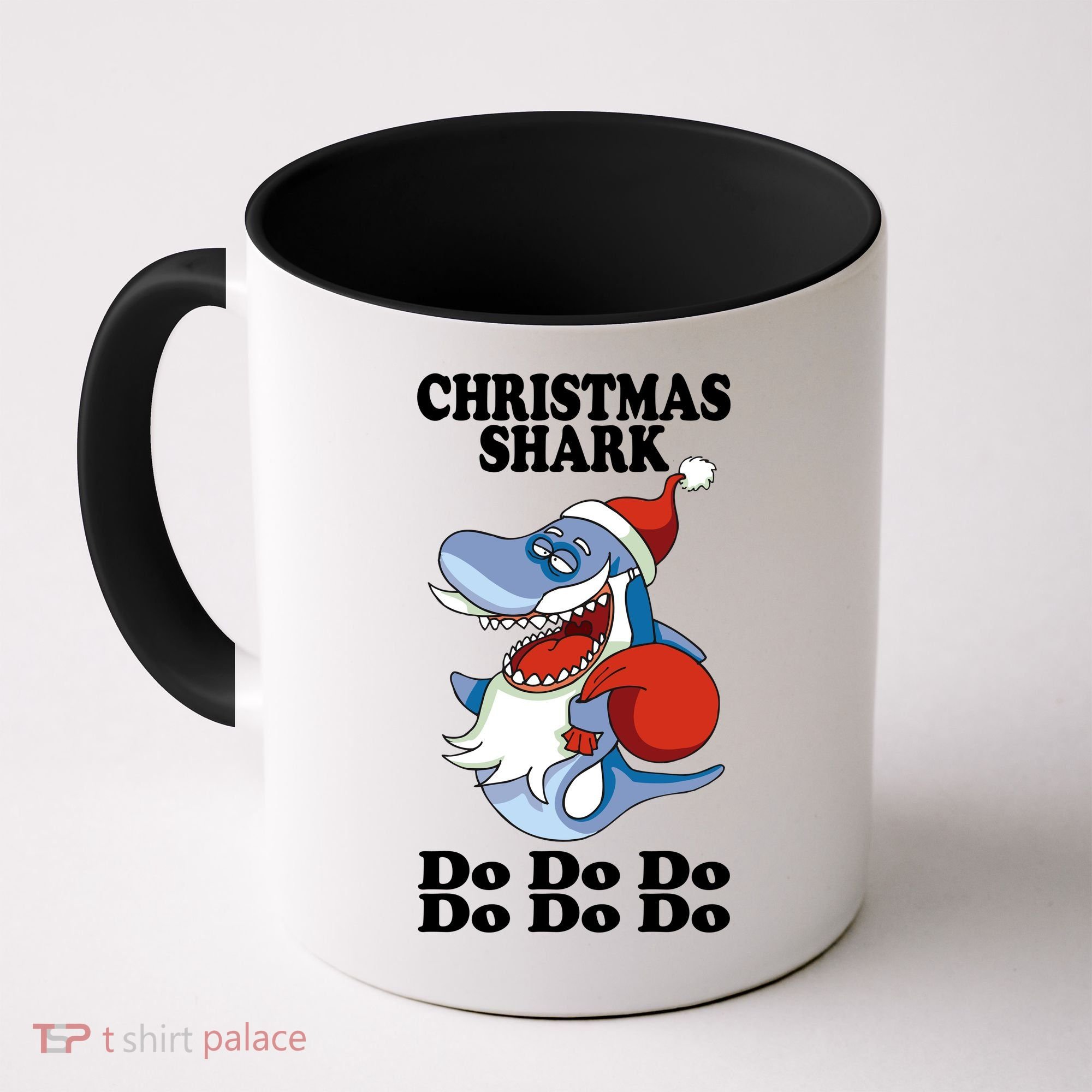 Christmas Santa Shark Do Do Do Coffee Mug