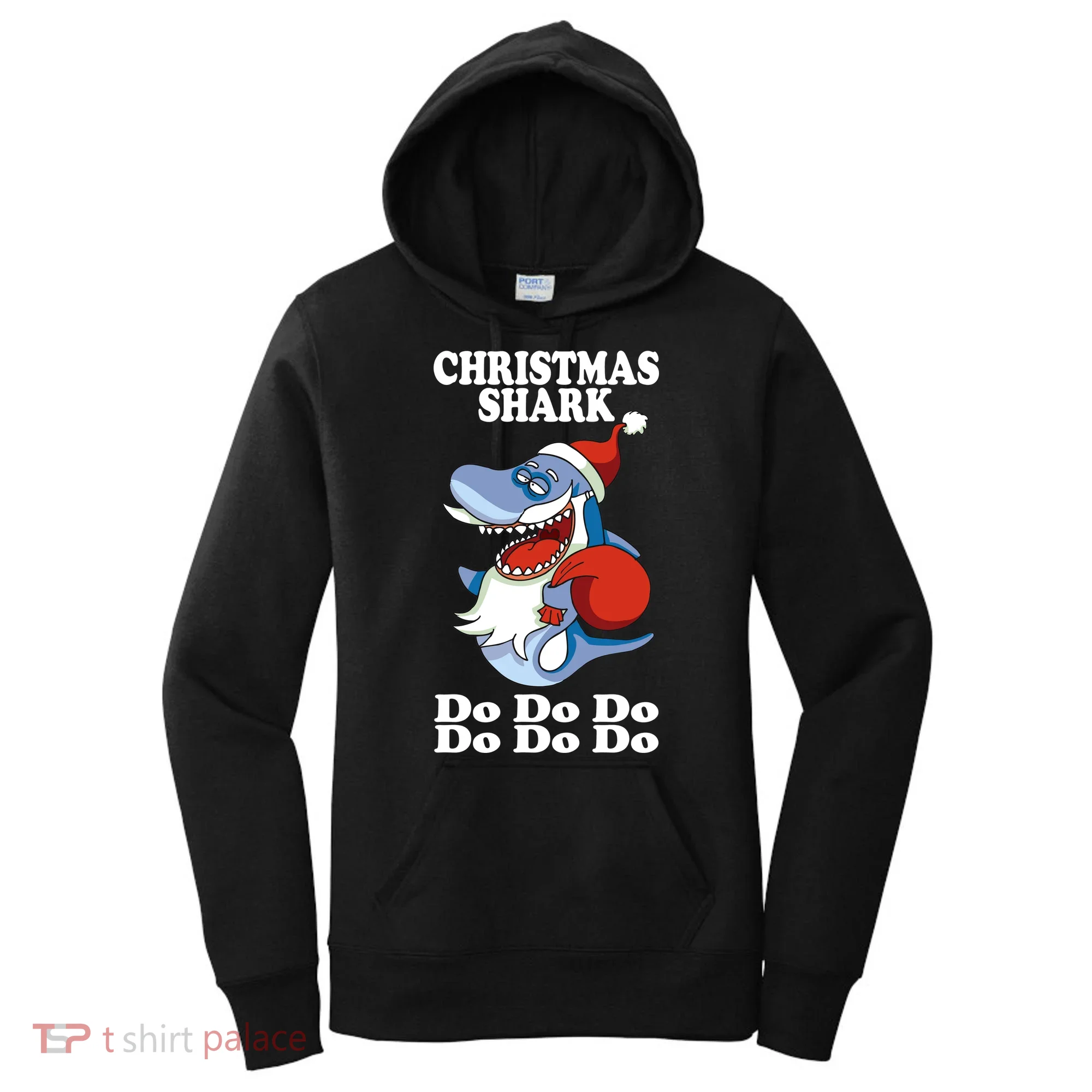 Christmas Santa Shark Do Do Do Women's Hoodie