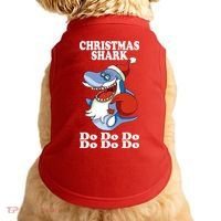 Christmas Santa Shark Do Do Do Doggie Tank thumb 0