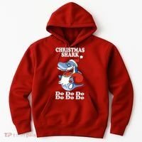 Christmas Santa Shark Do Do Do Hoodie thumb 0