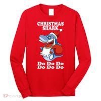 Christmas Santa Shark Do Do Do Long Sleeve Shirt thumb 0