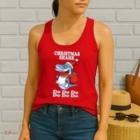 Christmas Santa Shark Do Do Do Women's Tank Top thumb 2