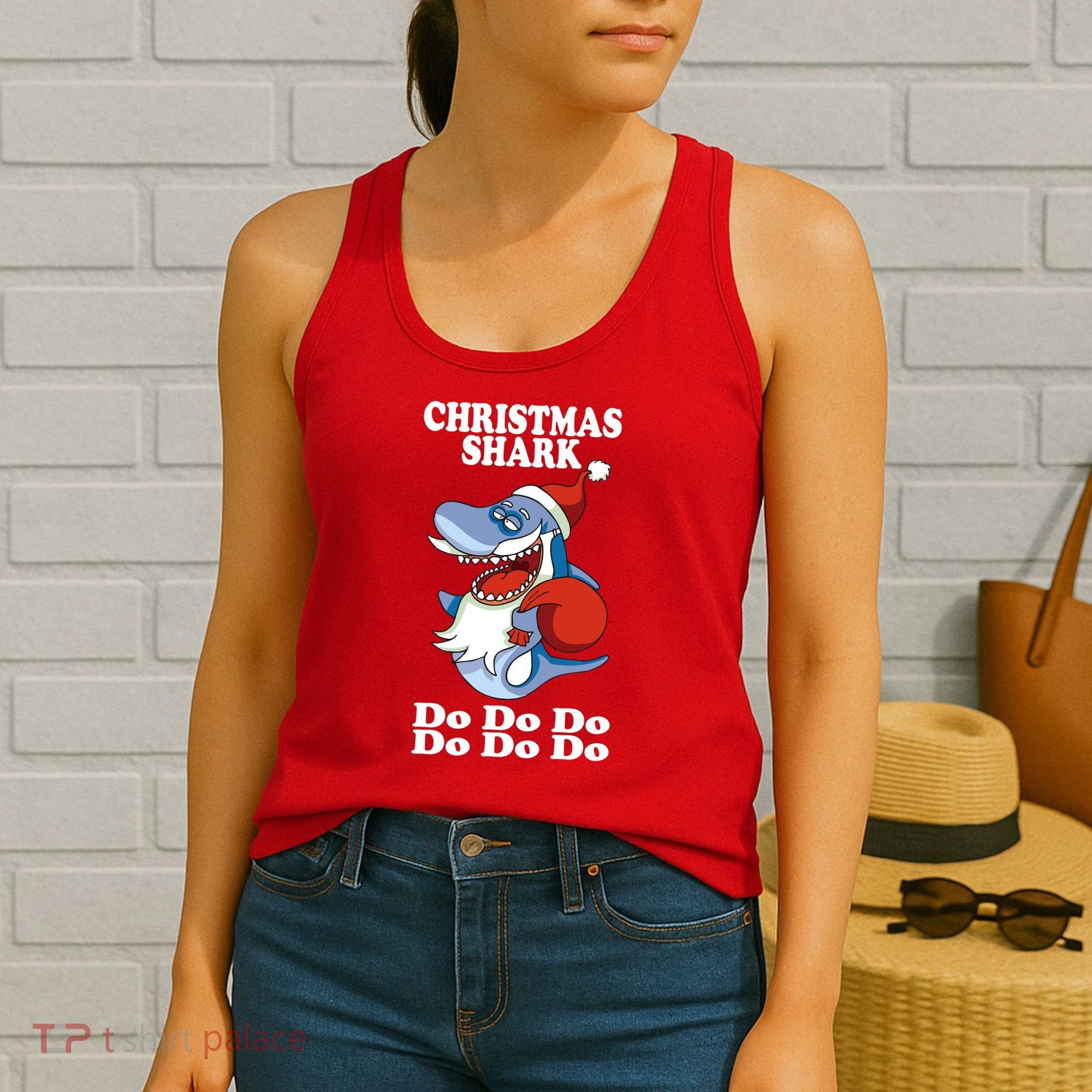 Christmas Santa Shark Do Do Do Women's Tank Top