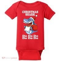 Christmas Santa Shark Do Do Do Baby Bodysuit thumb 0