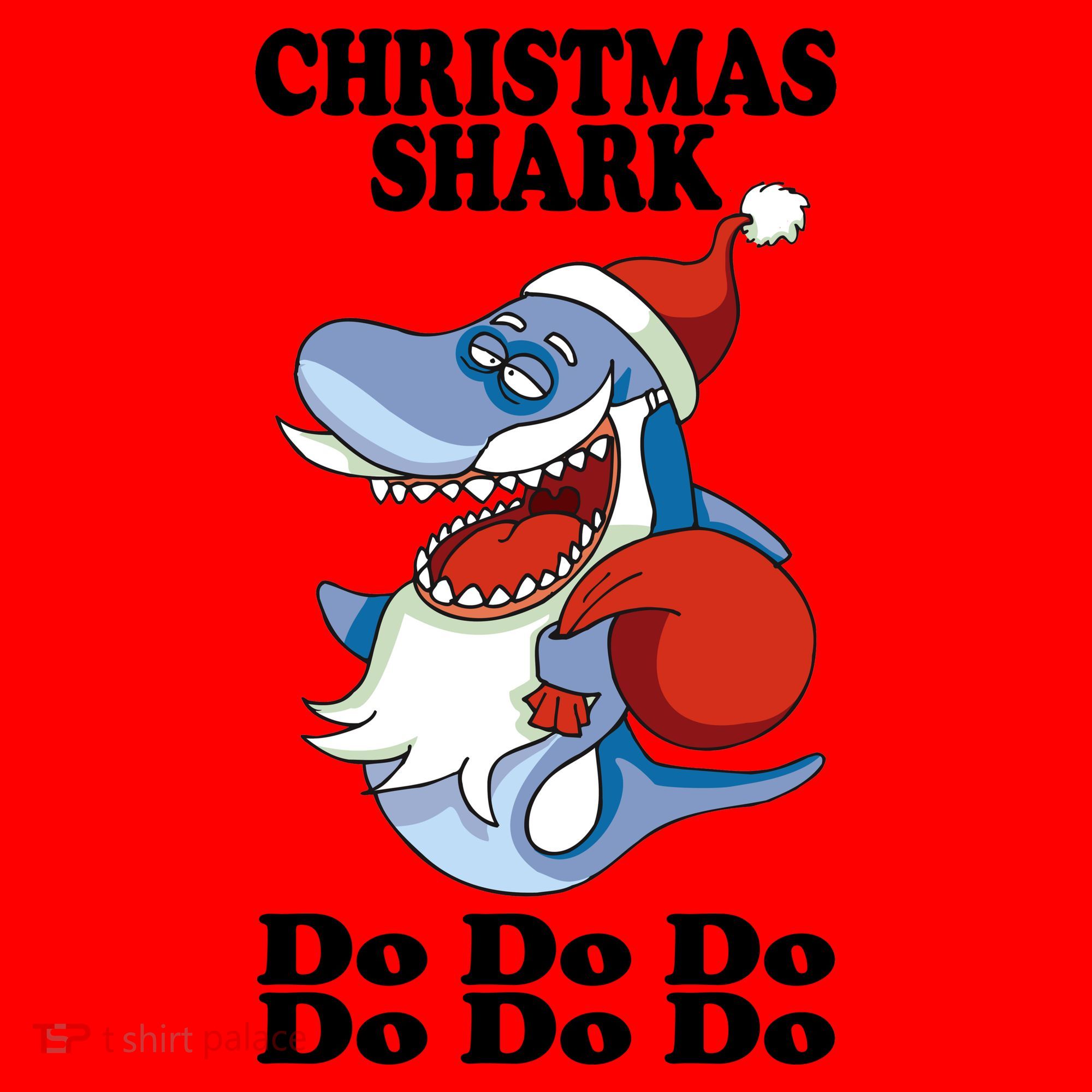 Christmas Santa Shark Do Do Do Santa Hat