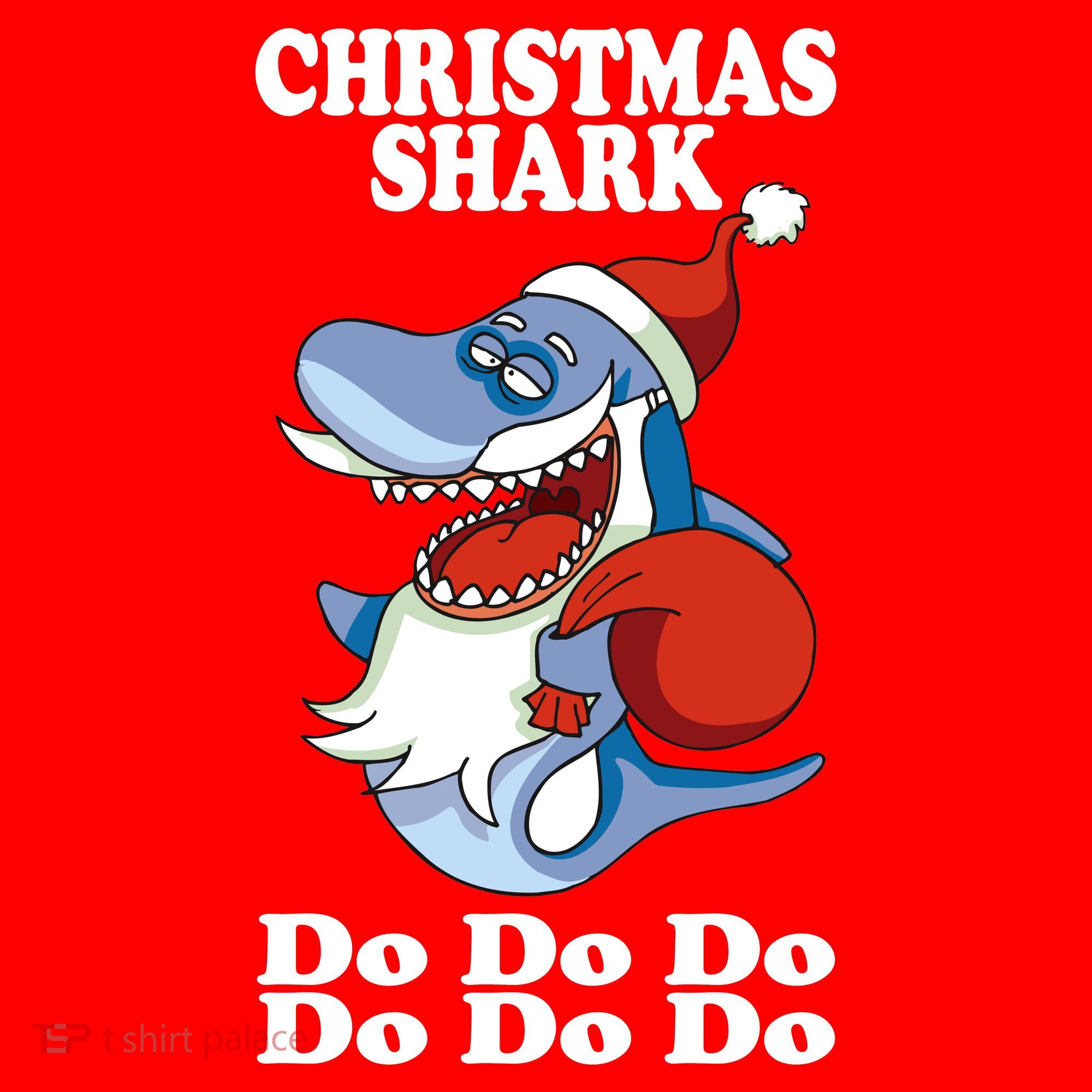 Christmas Santa Shark Do Do Do Hat