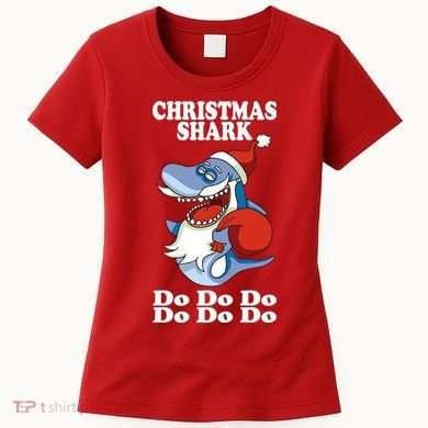 Christmas Santa Shark Do Do Do Women's T-Shirt