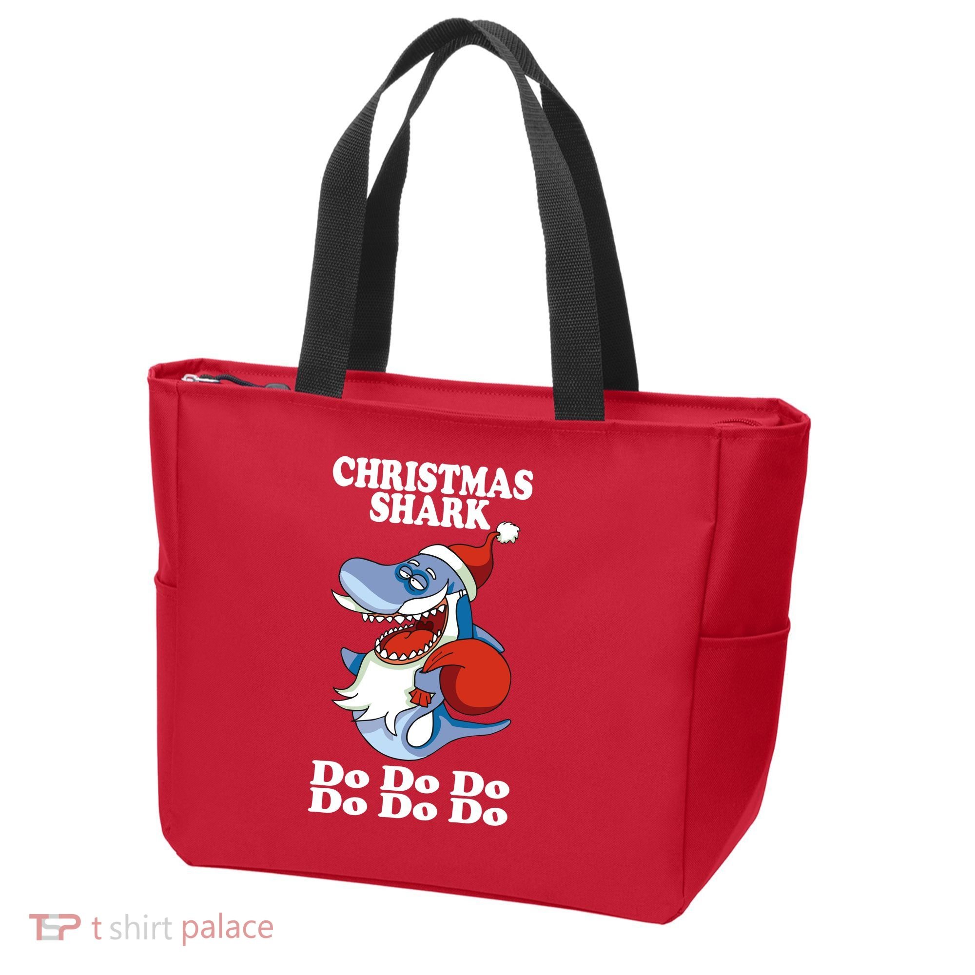 Christmas Santa Shark Do Do Do Tote Bag