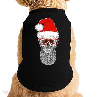 Christmas Santa Skull Doggie Tank