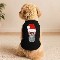 Christmas Santa Skull Doggie Tank thumb 2