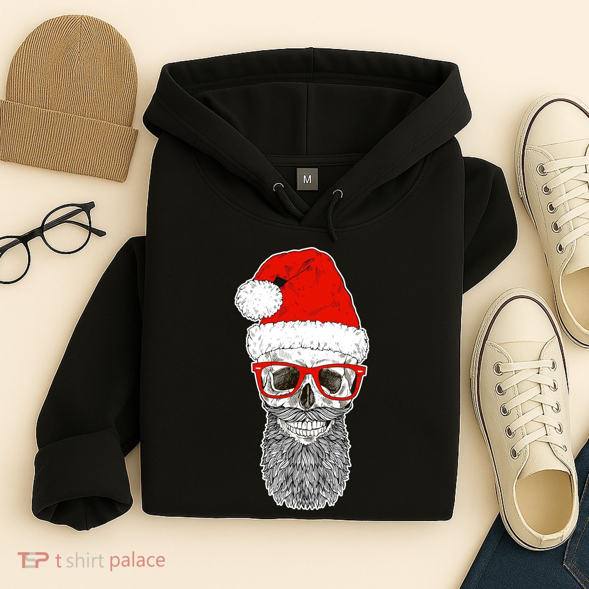 Christmas Santa Skull Hoodie