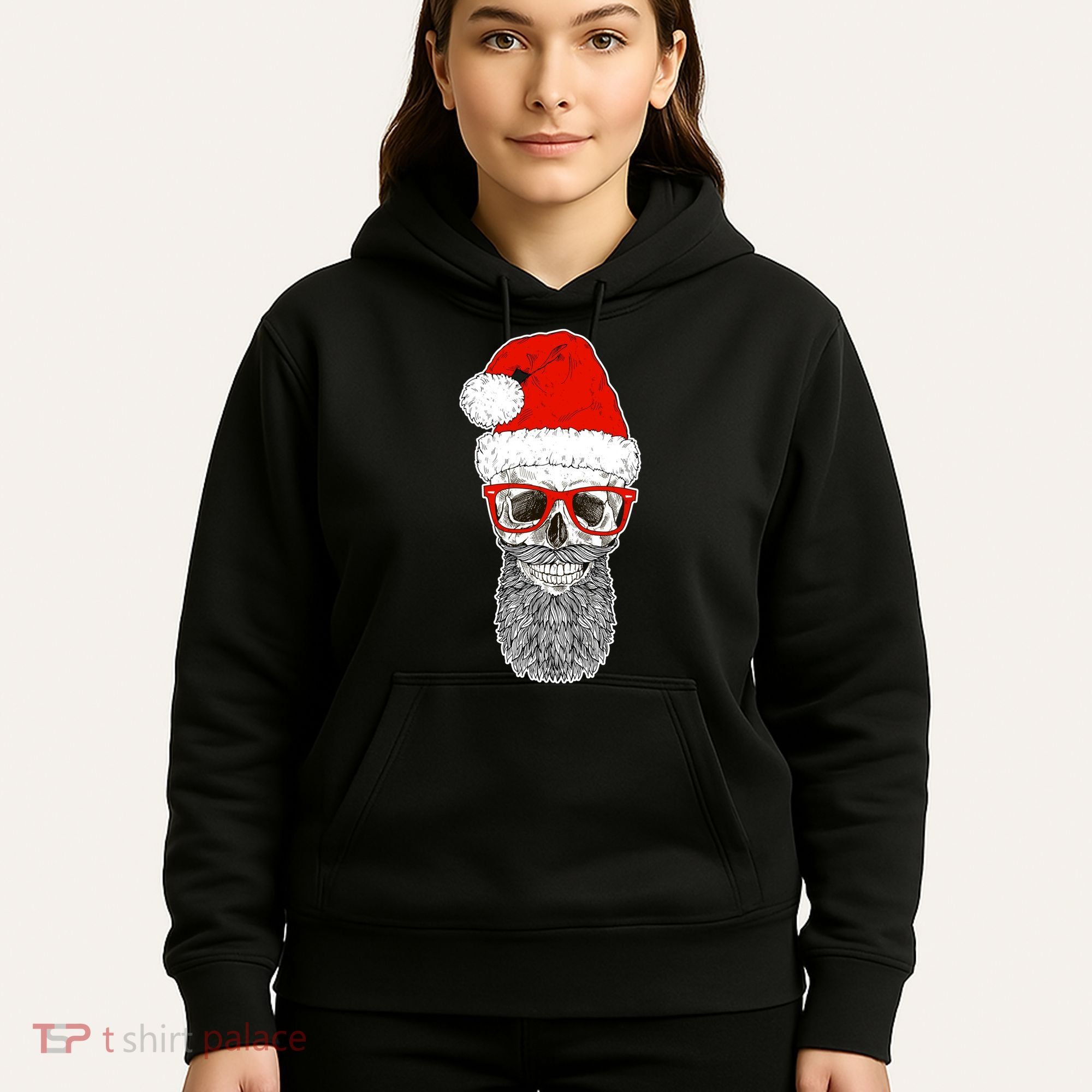 Christmas Santa Skull Hoodie