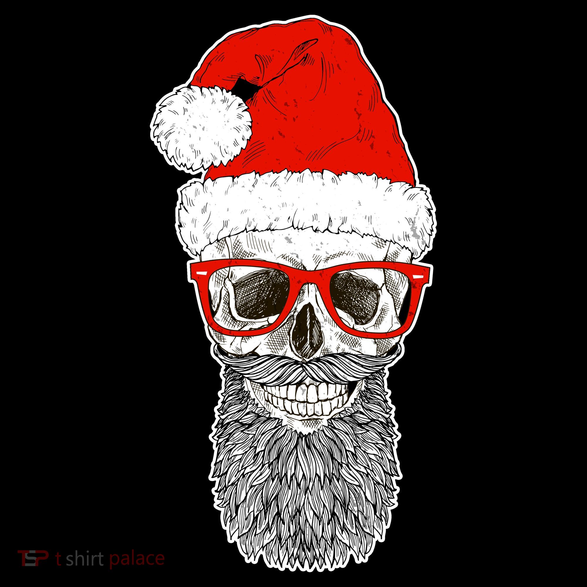 Christmas Santa Skull Hoodie