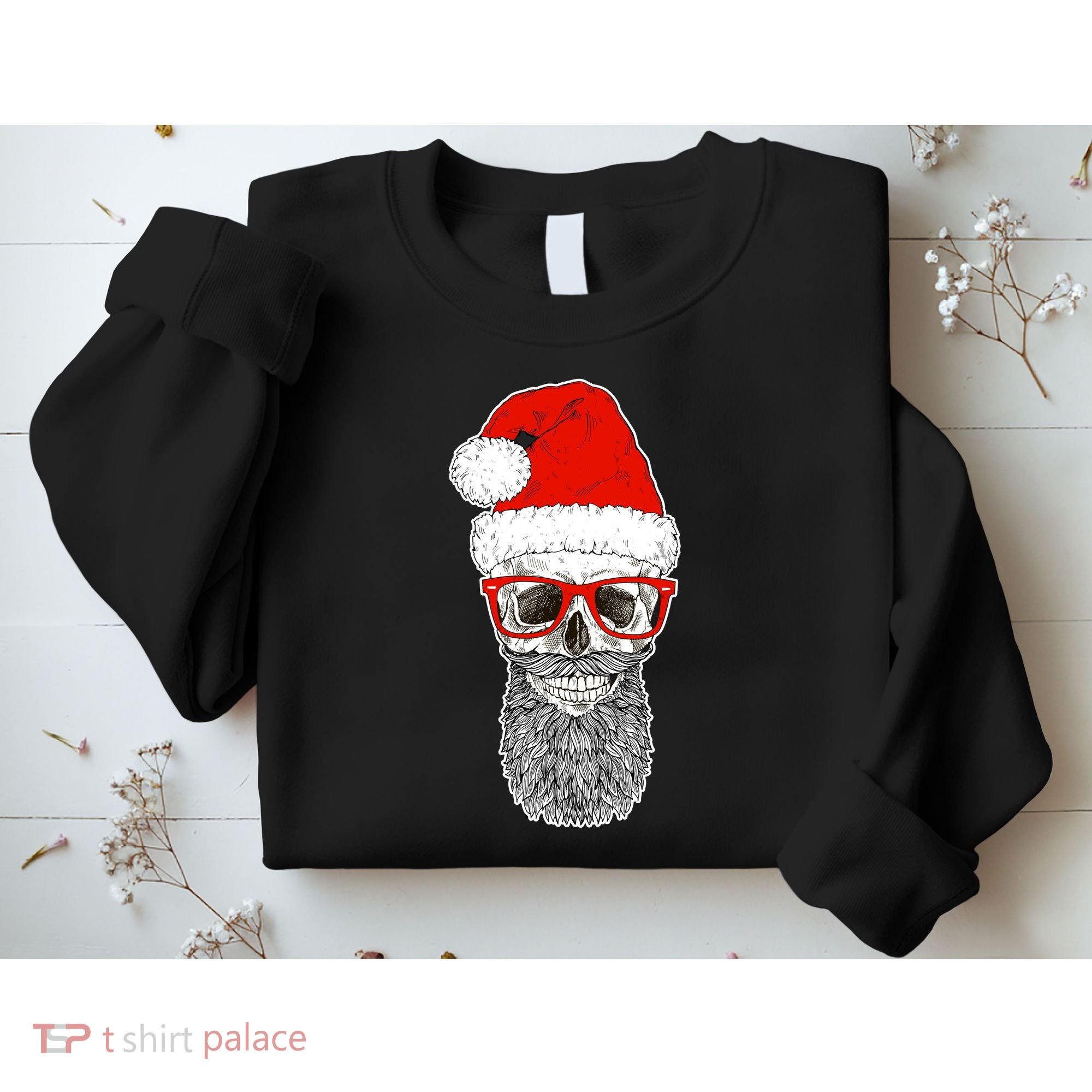 Christmas Santa Skull Sweatshirt