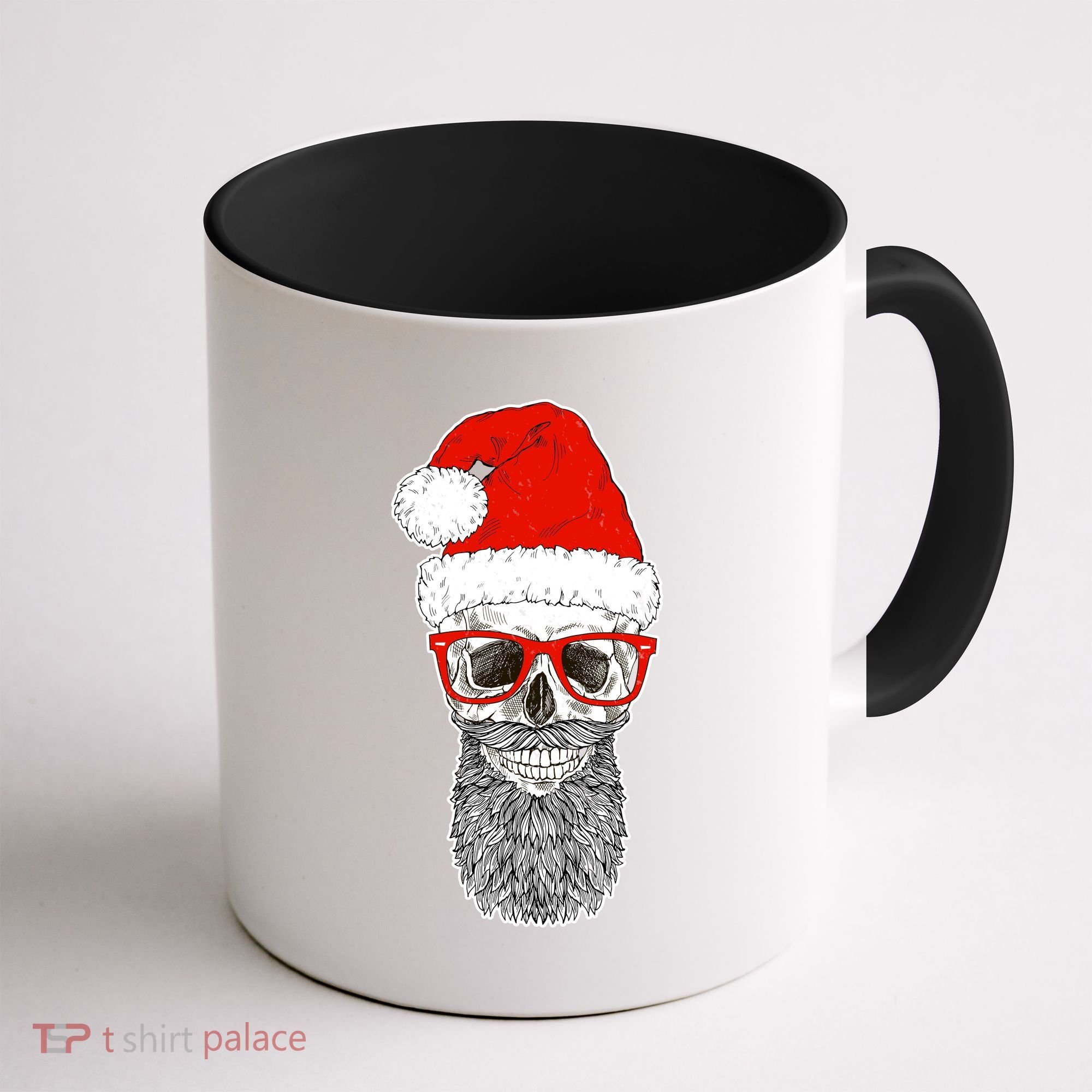Christmas Santa Skull Coffee Mug