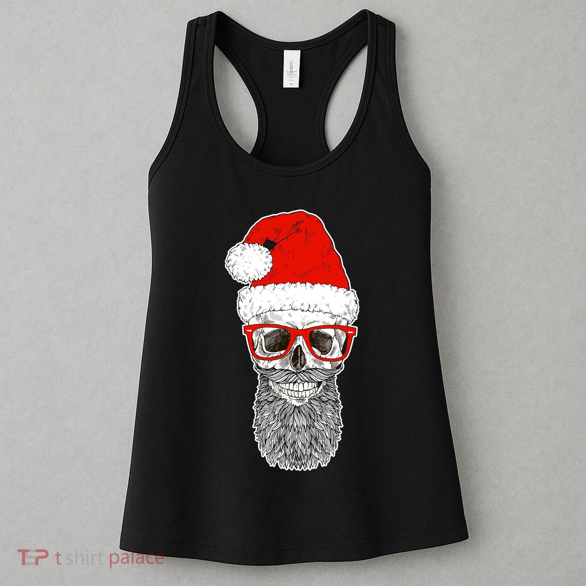 Christmas Santa Skull Women's Tank Top