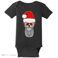 Christmas Santa Skull Baby Bodysuit thumb 0