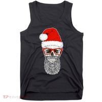 Christmas Santa Skull Tank Top thumb 0