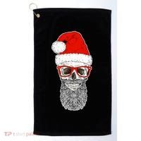 Christmas Santa Skull Golf Towel thumb 0