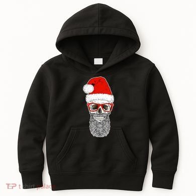 Christmas Santa Skull Kids Hoodie
