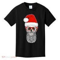 Christmas Santa Skull Kids T-Shirt thumb 0