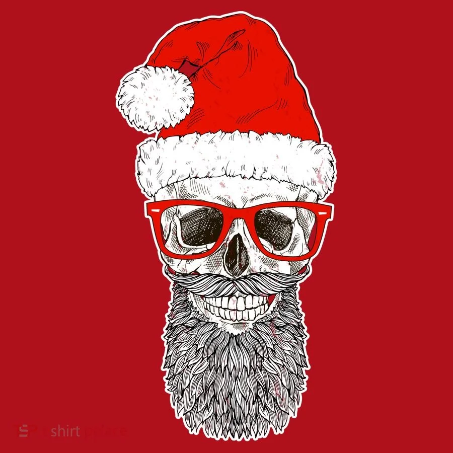 Christmas Santa Skull Christmas Stocking