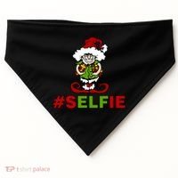 Christmas #Selfie Elf USA-Made Doggie Bandana thumb 0