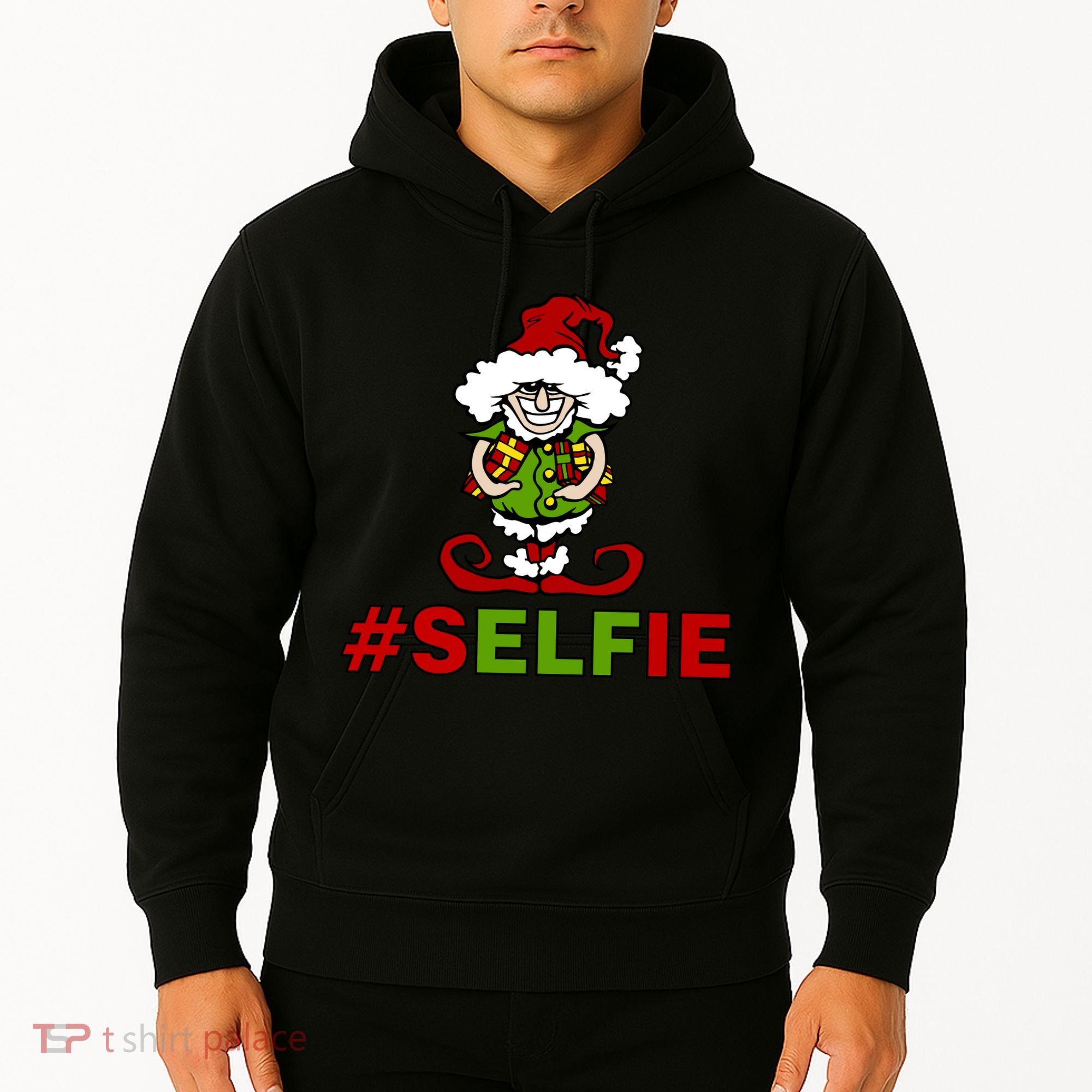 Christmas #Selfie Elf Hoodie