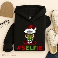 Christmas #Selfie Elf Hoodie thumb 4