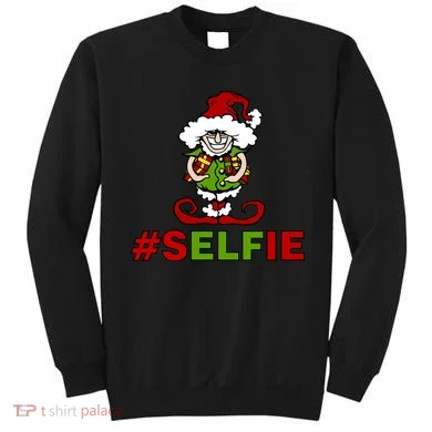 Christmas #Selfie Elf Sweatshirt