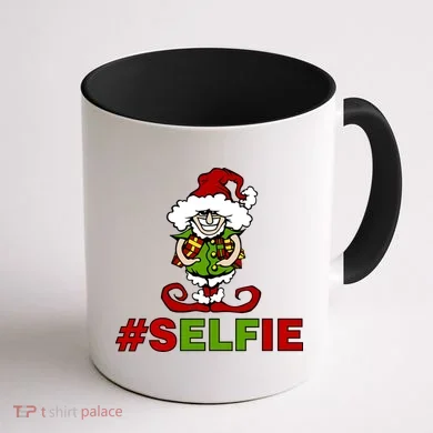Christmas #Selfie Elf Coffee Mug back