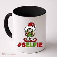 Christmas #Selfie Elf Coffee Mug thumb 0