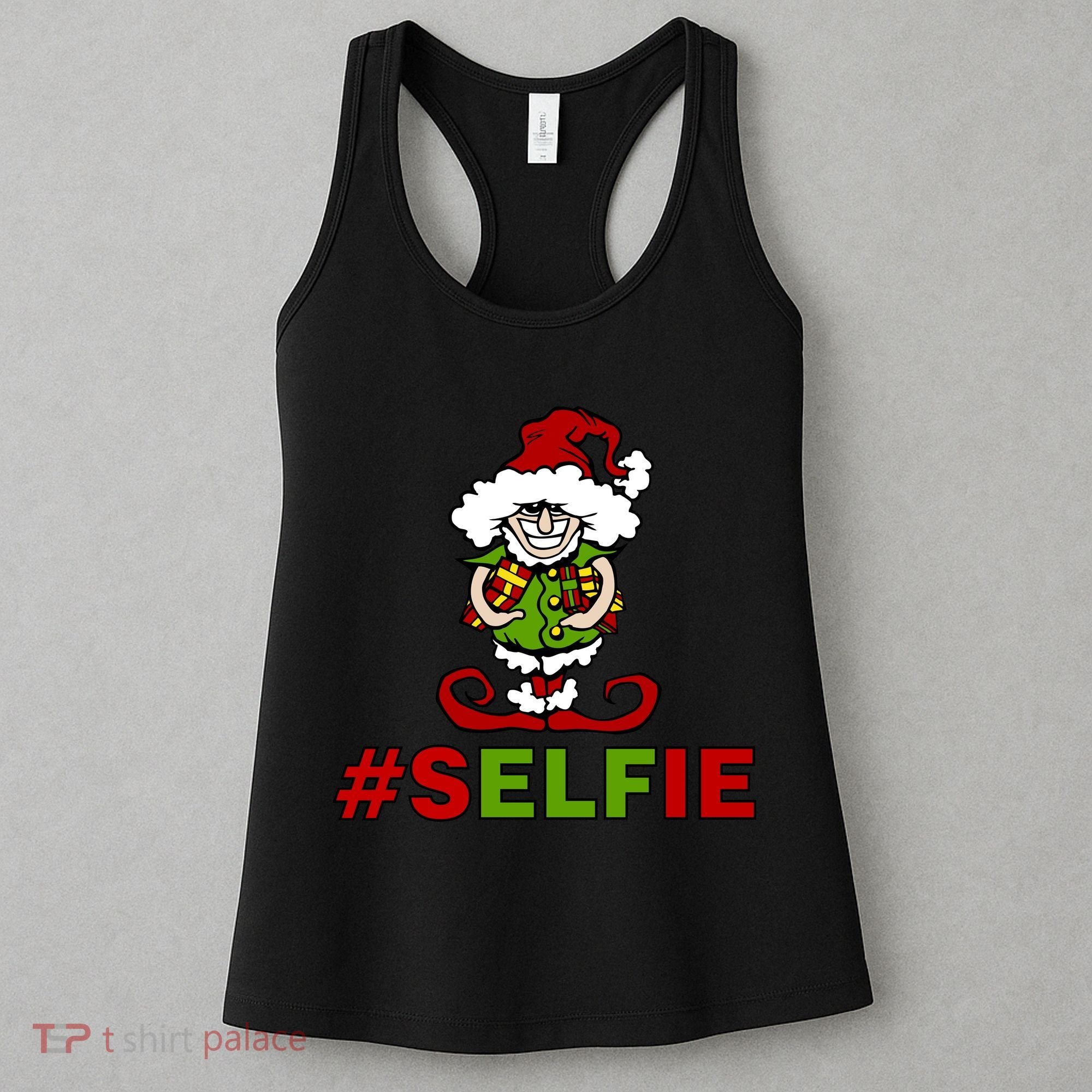Christmas #Selfie Elf Women's Tank Top