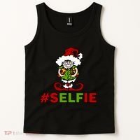 Christmas #Selfie Elf Tank Top thumb 2