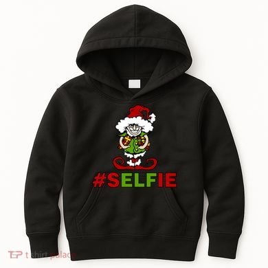 Christmas #Selfie Elf Kids Hoodie