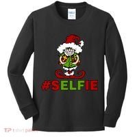 Christmas #Selfie Elf Kids Long Sleeve Shirt thumb 0
