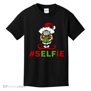 Christmas #Selfie Elf Kids T-Shirt