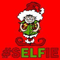 Christmas #Selfie Elf Santa Hat thumb 1