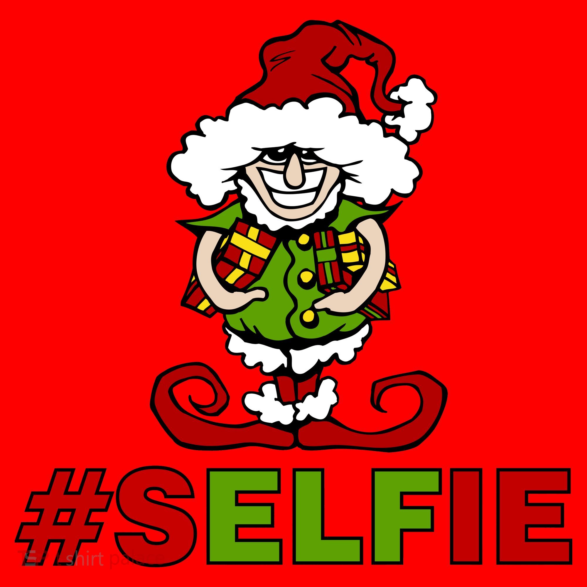 Christmas #Selfie Elf Santa Hat