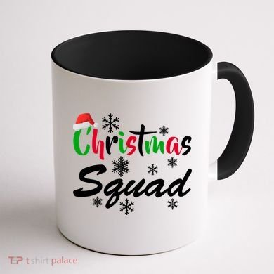 Christmas Squad Funny Coffee Mug back