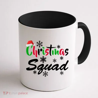 Christmas Squad Funny Coffee Mug back