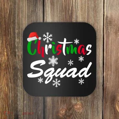 Christmas Squad Funny Coaster