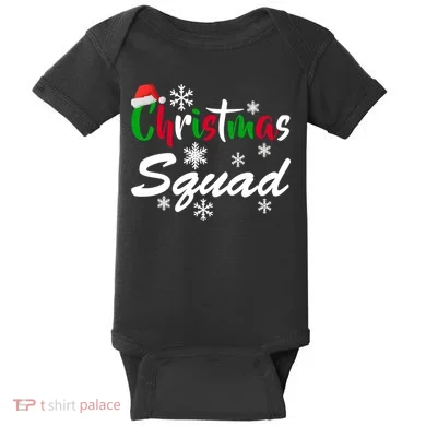 Christmas Squad Funny Baby Bodysuit