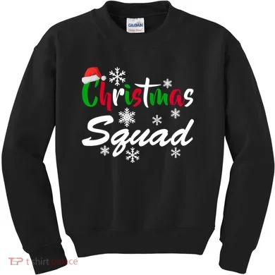 Christmas Squad Funny Kids Sweatshirt
