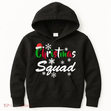 Christmas Squad Funny Kids Hoodie
